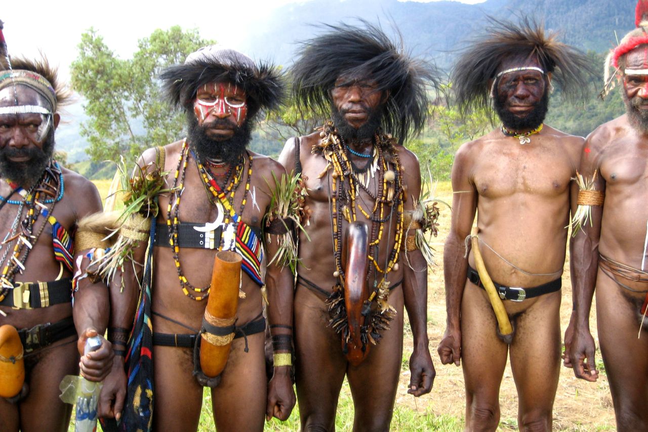 голые папуасы африки