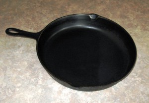 black-iron-frying-pan