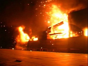 В Одессе произошел крупный пожар